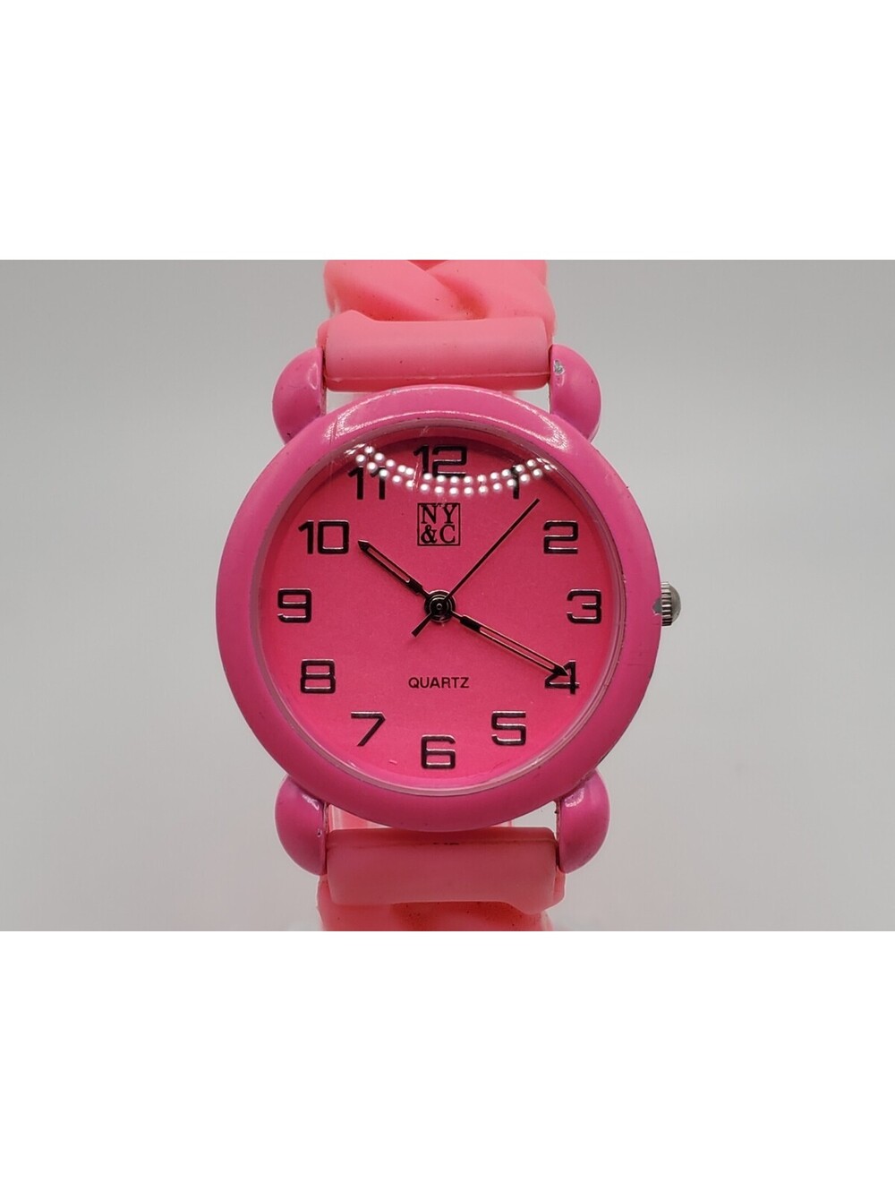 NY&C Watch Women 34mm Pink Round Dial New Battery